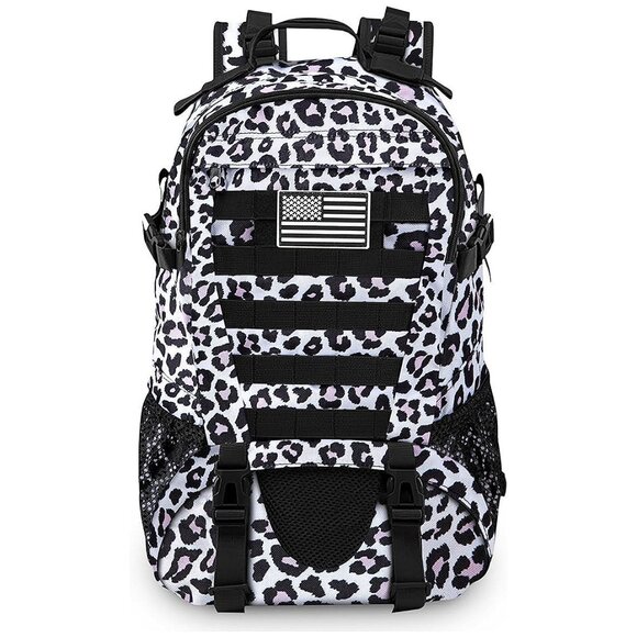Tactical Backpack for Men Hiking Day Pack Molle Military Rucksack Leopard